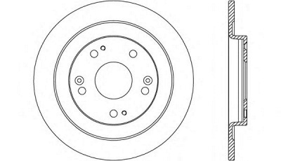 OPEN PARTS bda268510 -  Тормозной диск